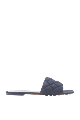 Padded Quilted Flat Sandals